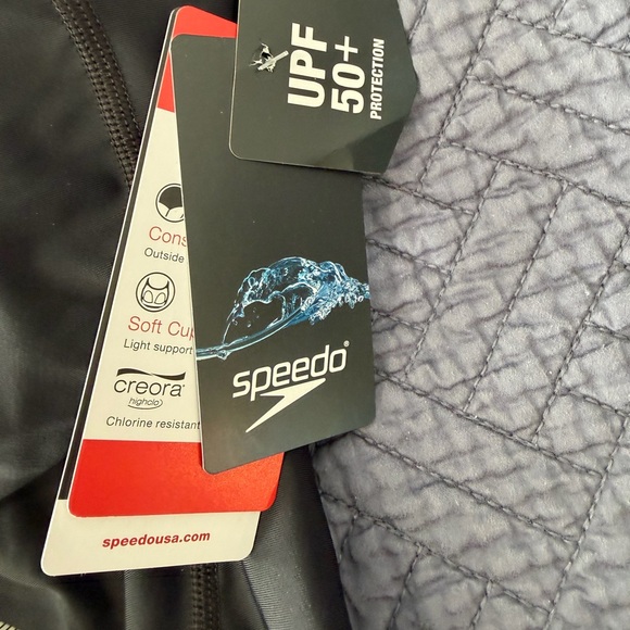 Speedo Women's Black PowerFlex Princess Seam Conservative Swimsuit Size 12 - Picture 13 of 13